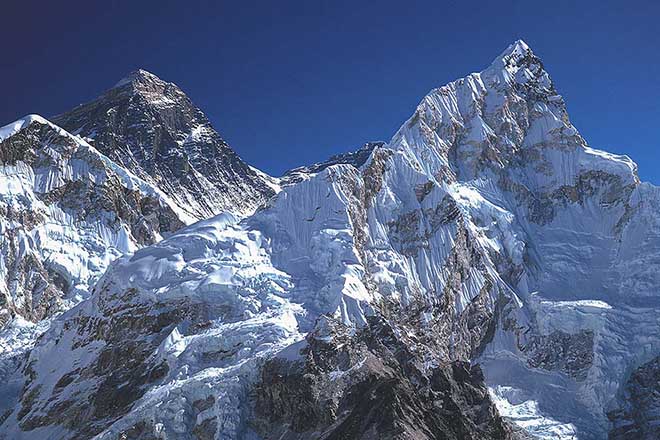 Everest Lhotse and Nuptse