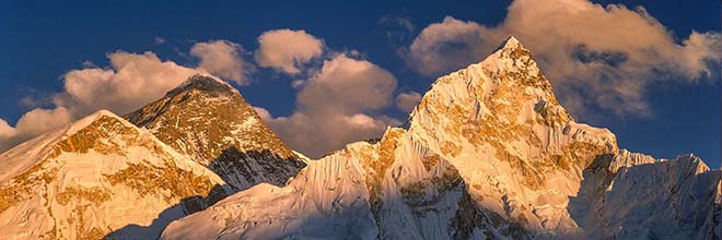 Sunset on Everest from Kala Pattar