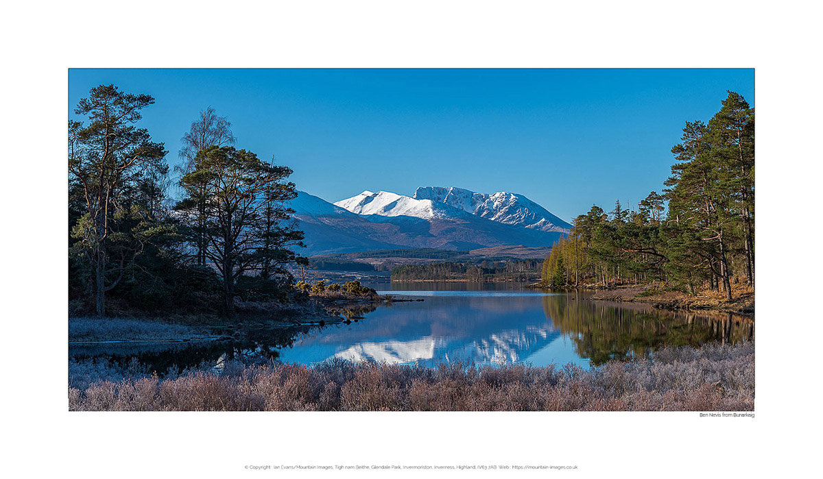 Sample Print of Ben Nevis and Loch Lochy from Bunarkaig