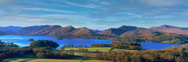 Derwentwater from Castle Hill