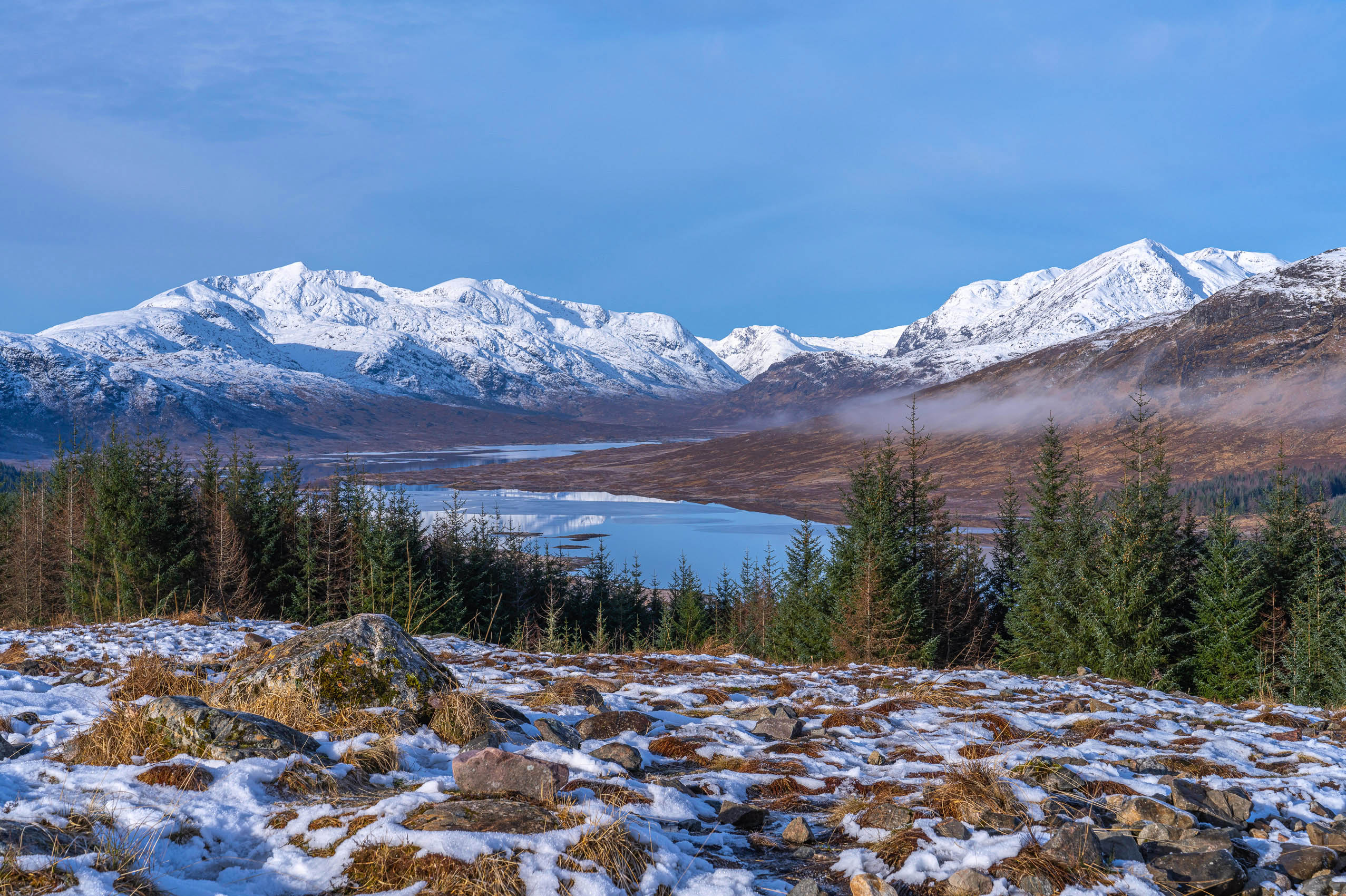 Glen Loyne and the Mountains of Knoydart and Glen Shiel - a print for sale from Mountain Images by Ian Evans