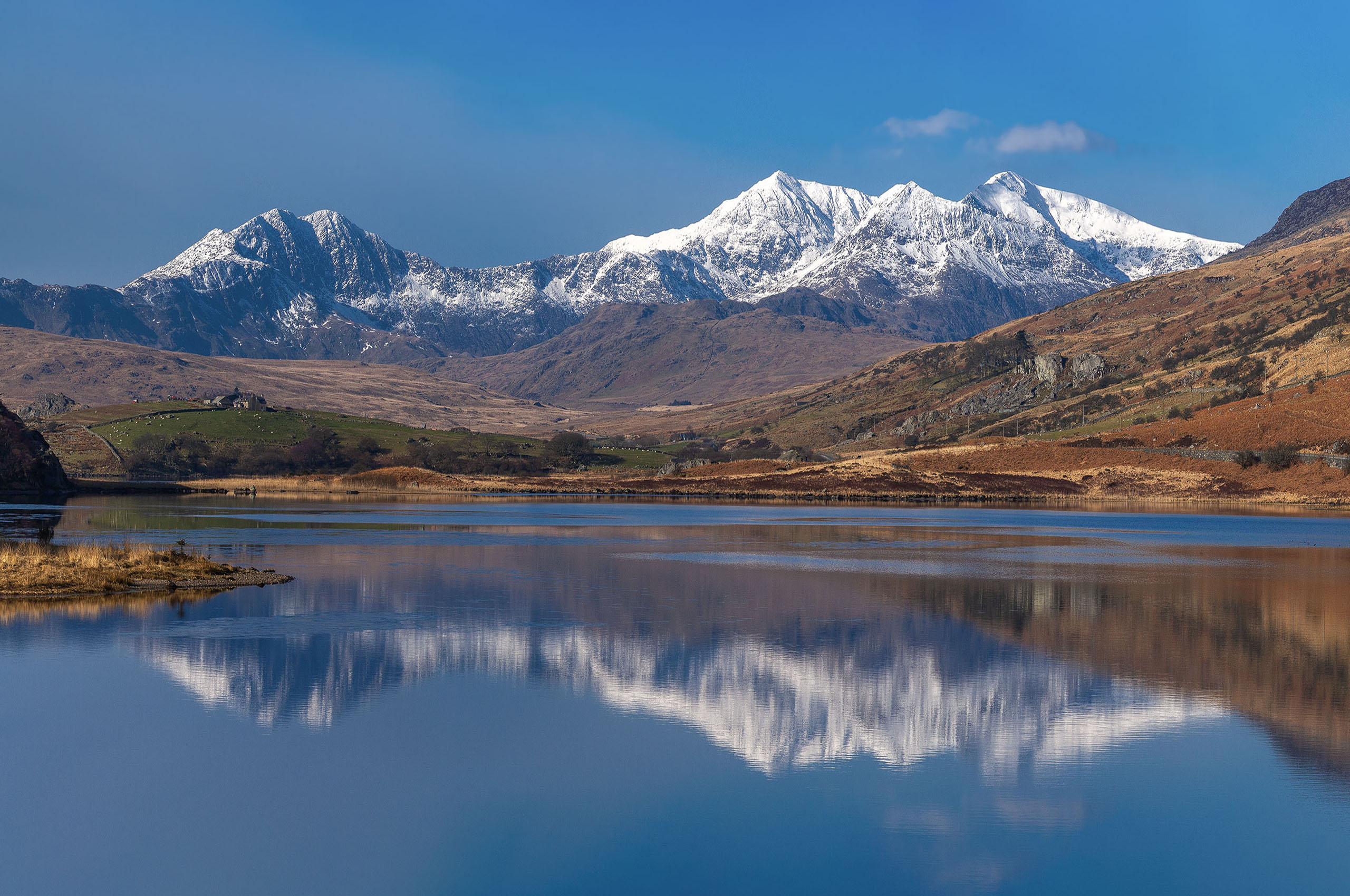 Snowdon Spring Reflections - a print for sale from Mountain Images by Ian Evans