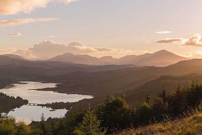 Loch Garry Summer Sunset