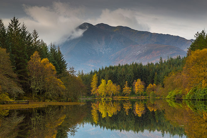 Glencoe Lochan Autumn Reflections