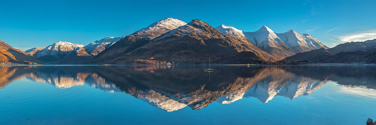 The Five Sisters of Kintail in Winter