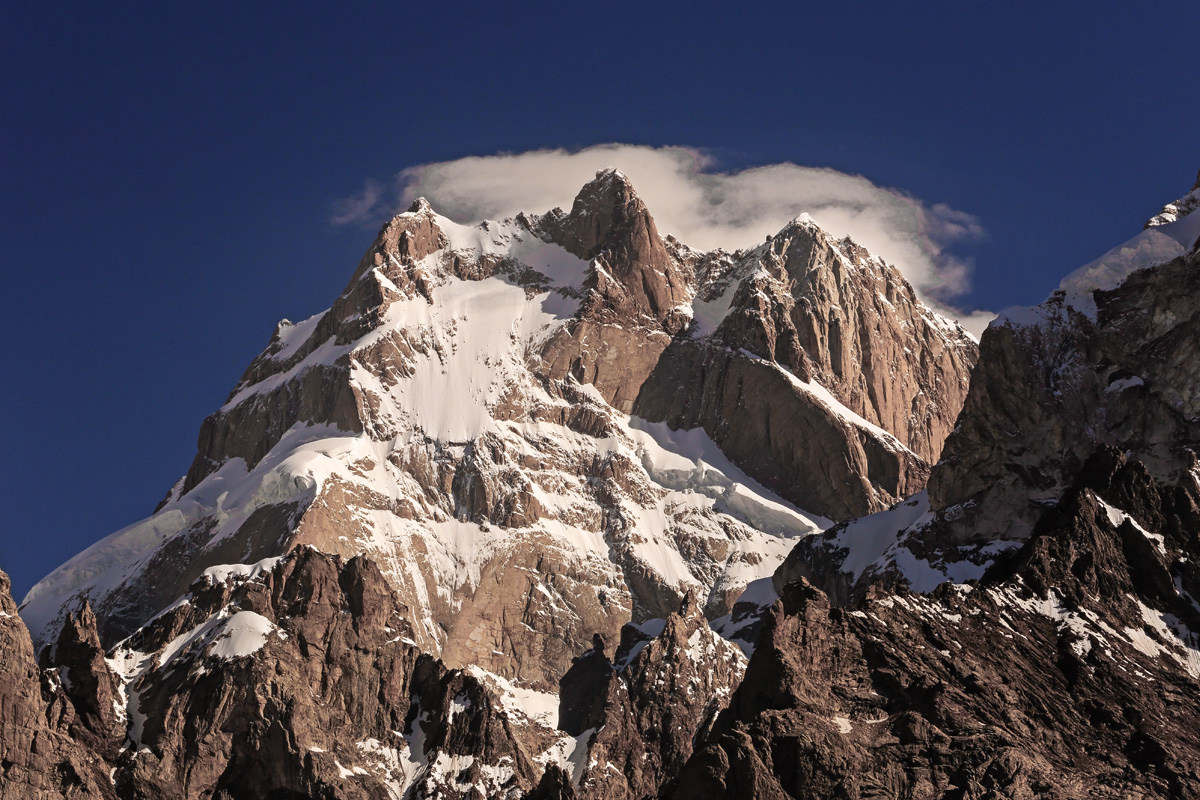 Baintha Brakk (The Ogre) from the Biafo Glacier, Karakoram Himalaya