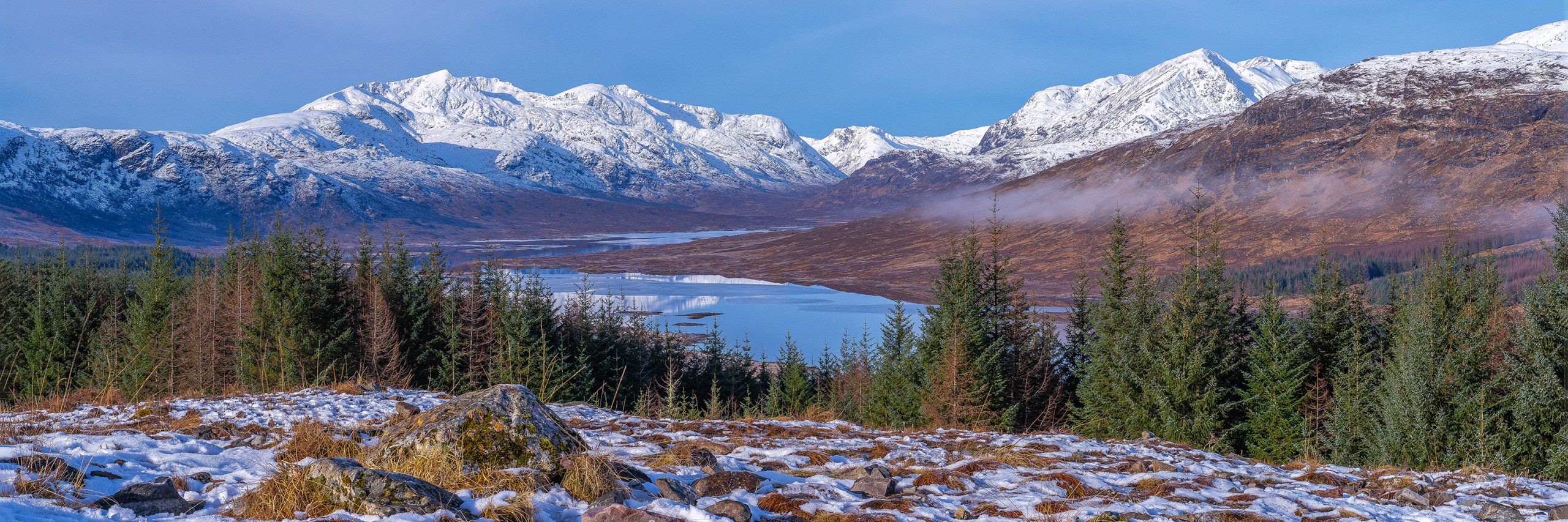 Loch Loyne and the Mountains of Knoydart and Glen Shiel by Ian Evans - Mountain Images