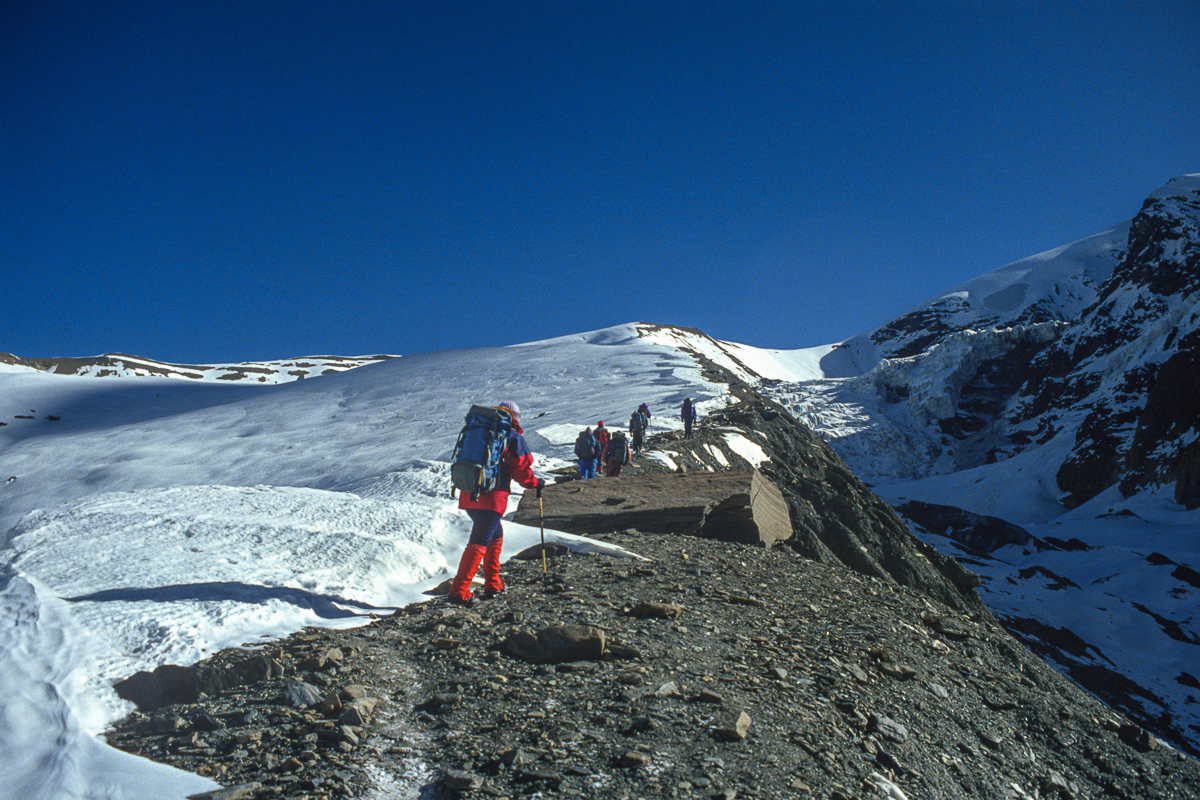 The Ascent to French Col The Ascent to French Col