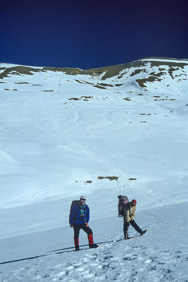 The Ascent to French Col The Ascent to French Col