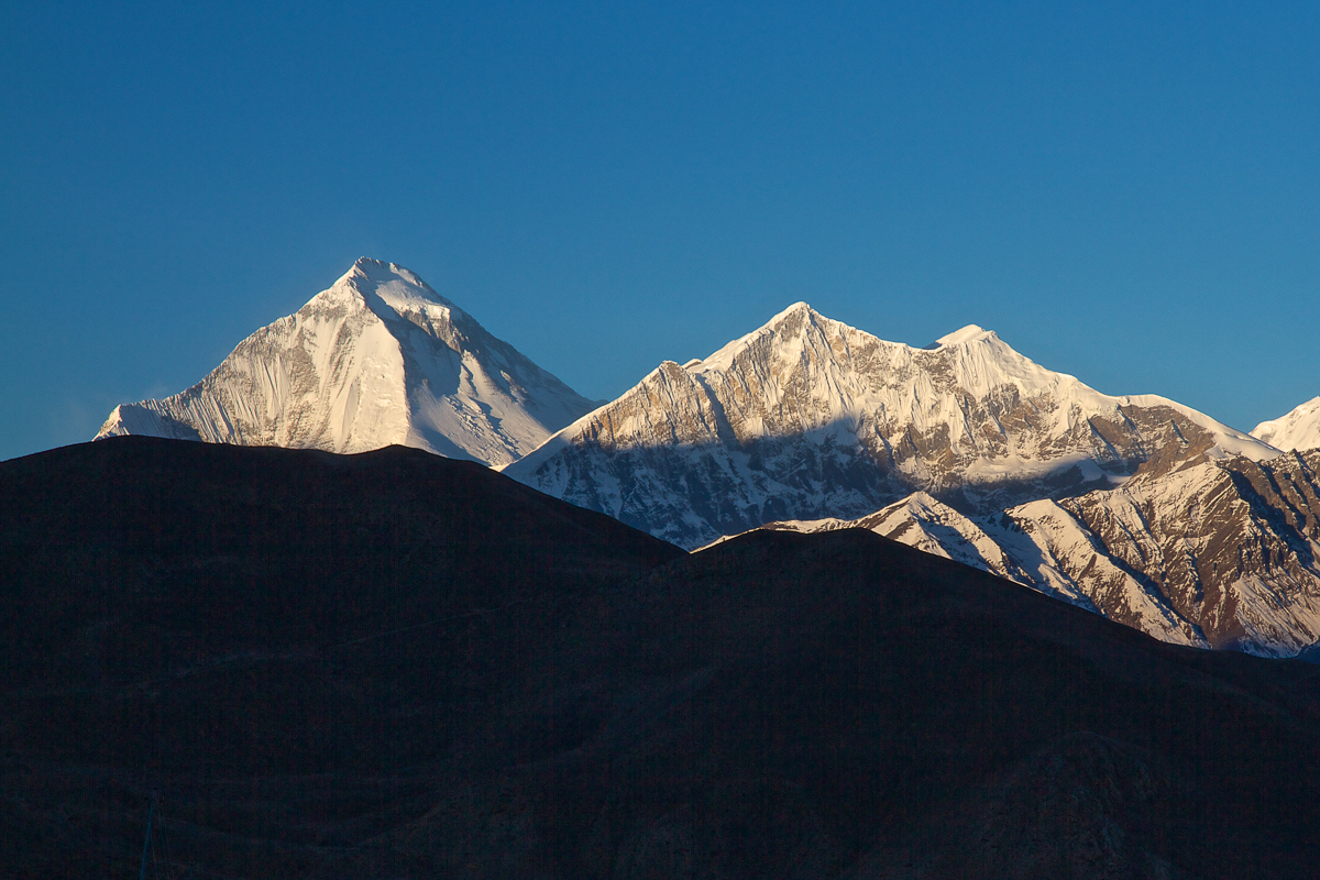 Dhaulagiri 1 from across the Kali Gandaki Valley Dhaulagiri 1 from across the Kali Gandaki Valley