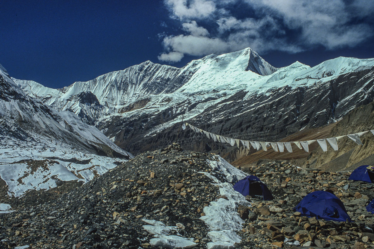 Dhaulagiri 2 from Base Camp Dhaulagiri 2 from Base Camp