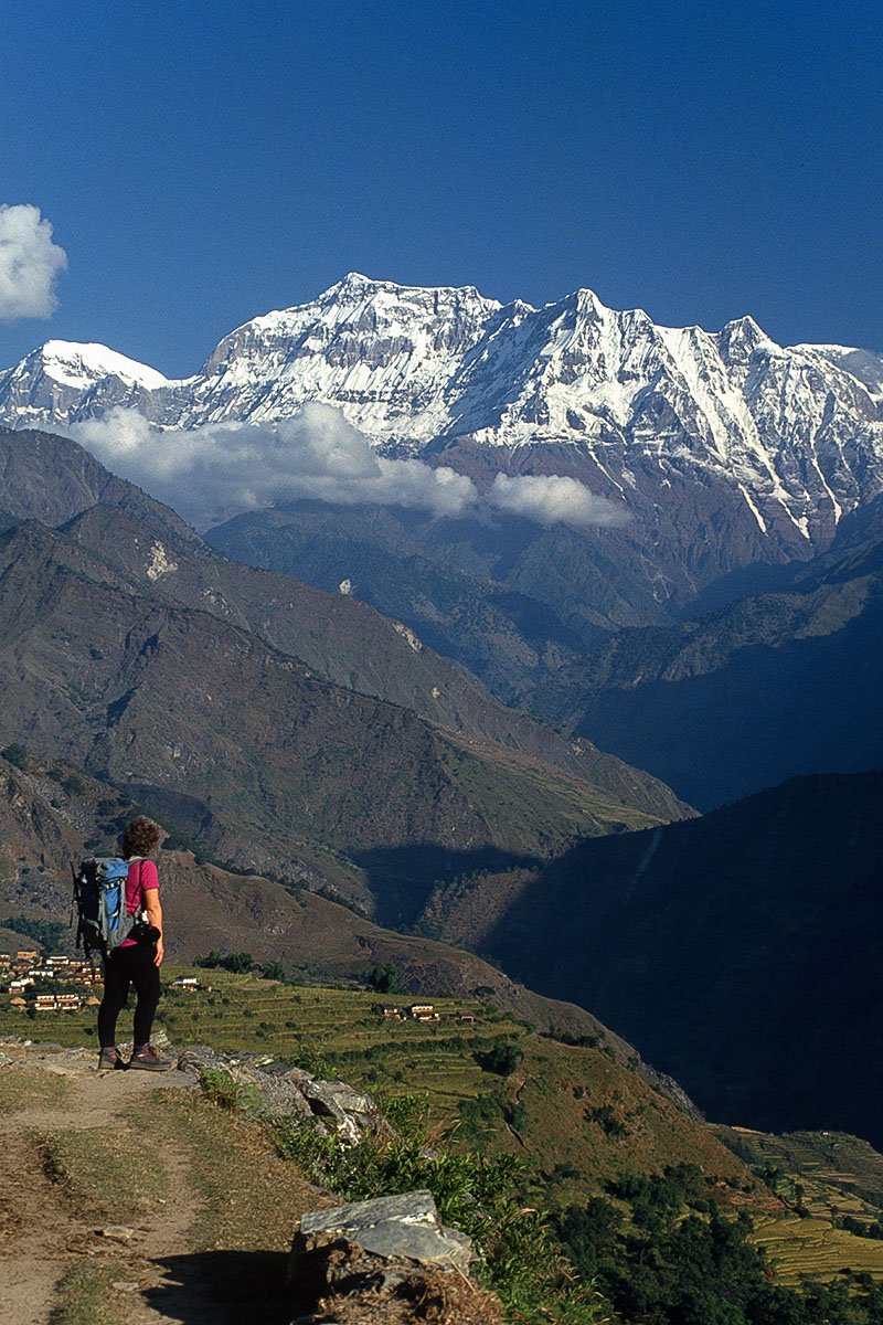 Gurja Himal from Myagdi Khola Valley Gurja Himal from Myagdi Khola Valley