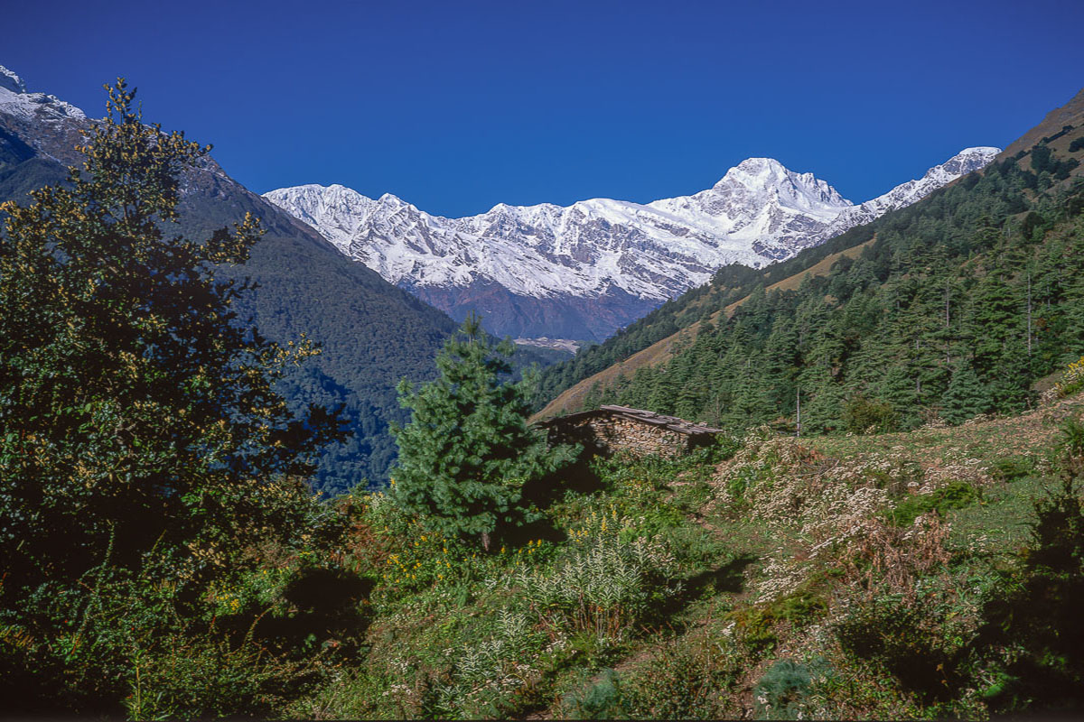 Himal Chuli and the Chhulung Valley Himal Chuli and the Chhulung Valley