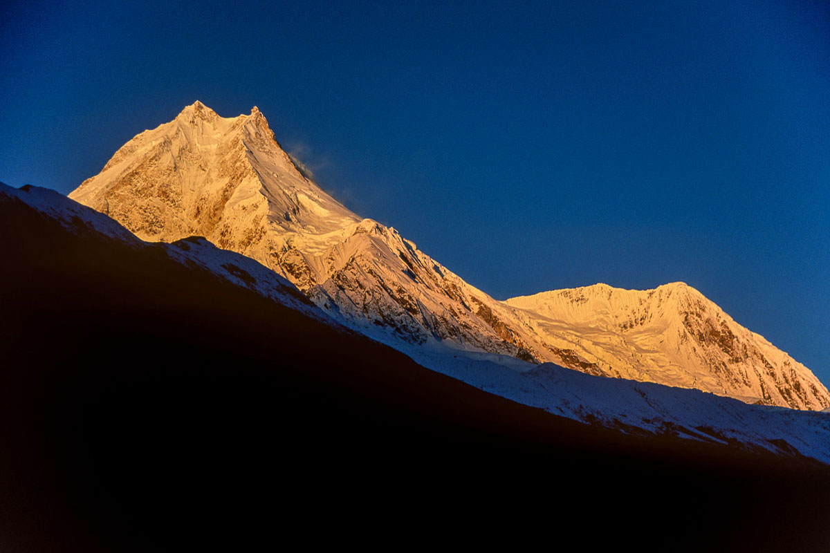 Manaslu East Face Sunrise from Syale Manaslu East Face Sunrise from Syale