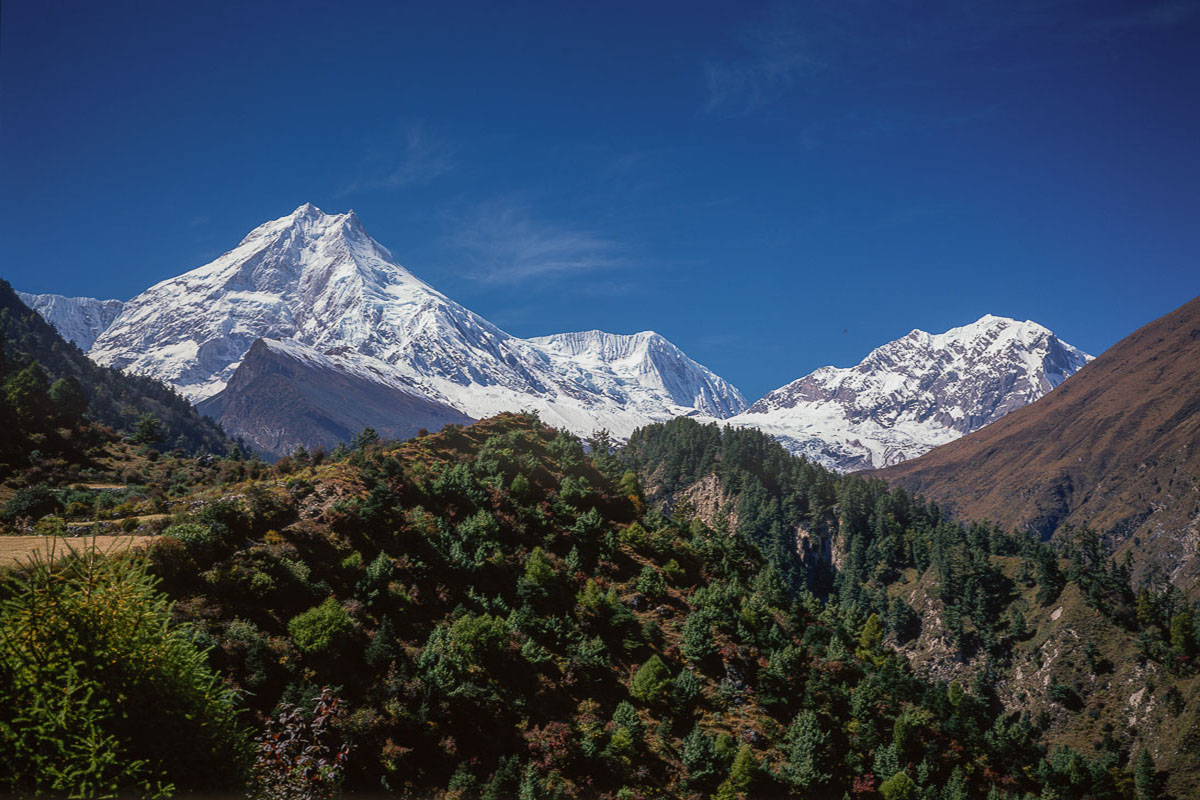 Manaslu from near Lho Village Manaslu from near Lho Village
