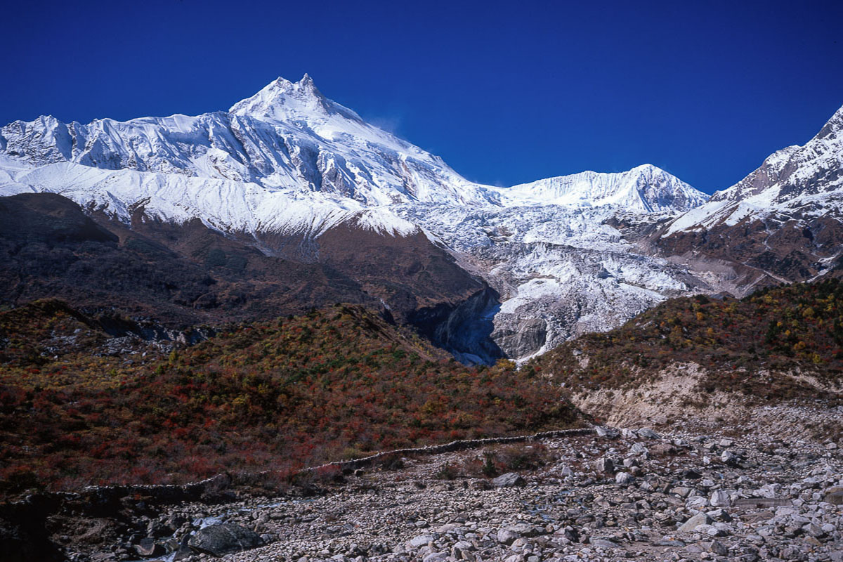 Manaslu from Samagaon Manaslu from Samagaon