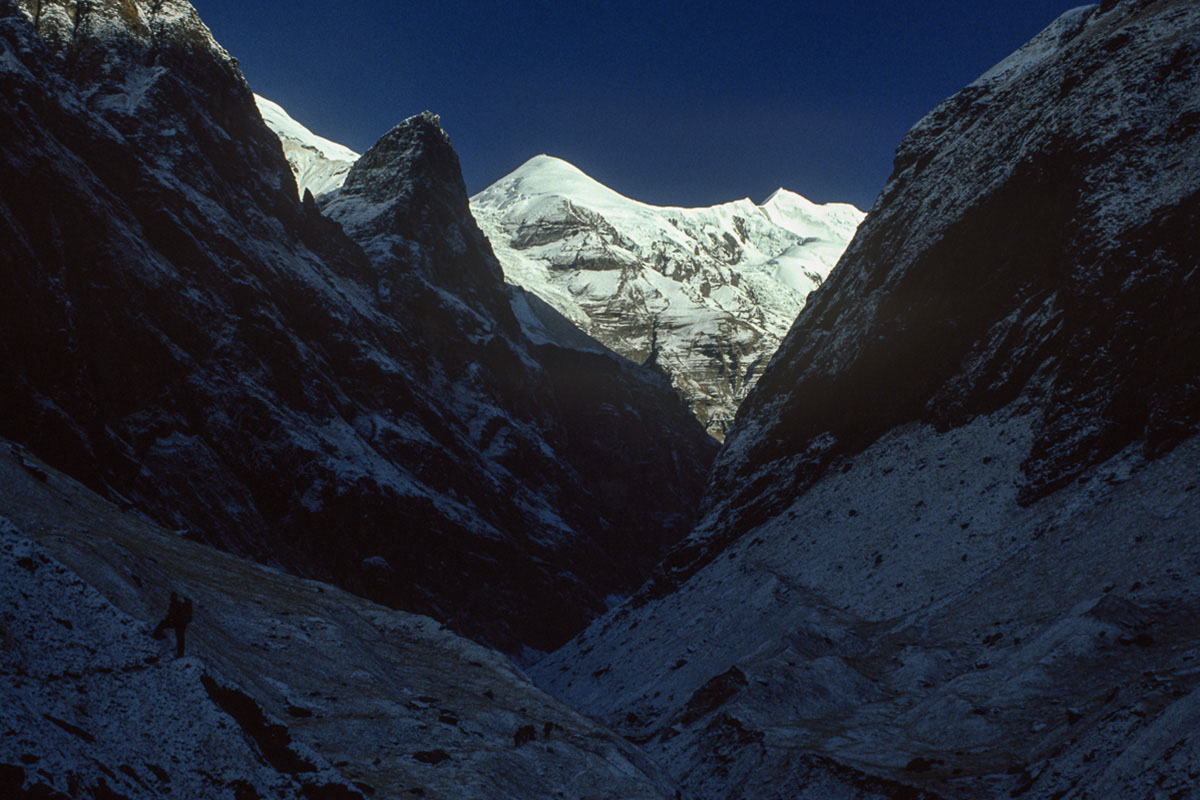 Sita Chuchura from the Myagdi Khola Gorge Sita Chuchura from the Myagdi Khola Gorge