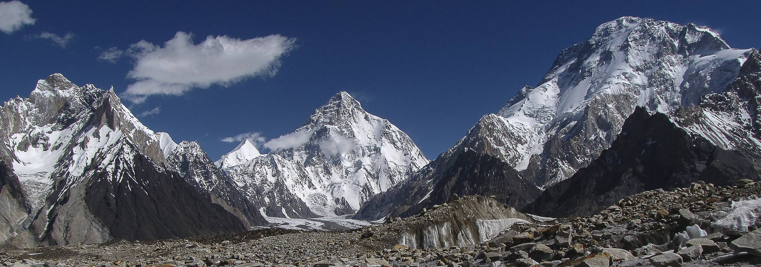 K2 and Broad Peak from Concordia, Karakoram Himalaya