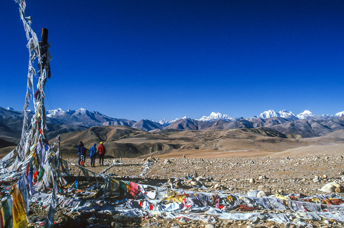 The main Himalayan Crest from the Thong La Pass The main Himalayan Crest from the Thong La Pass