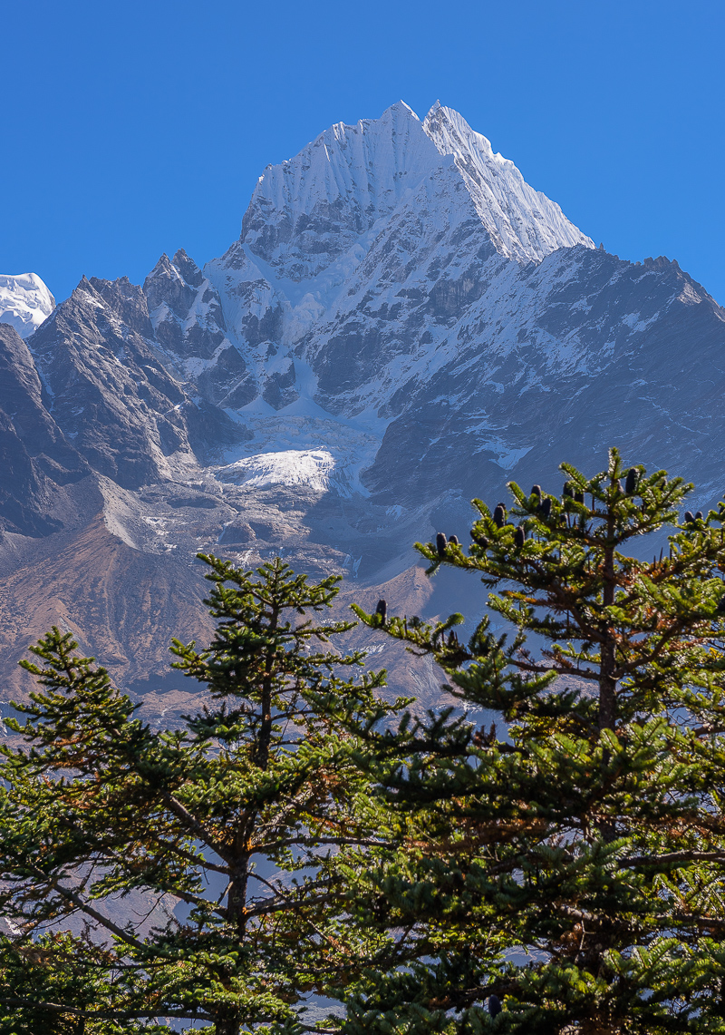 Thamserku from Above Namche Bazaar