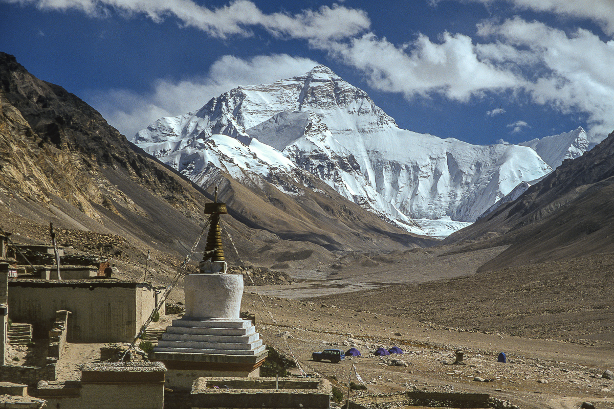 The North Face of Everest from Rongbuk Monastery